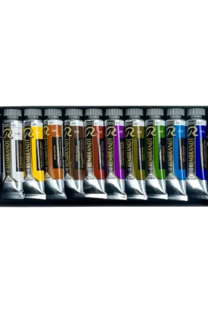 Caja óleo 10 tubos Rembrandt retrato Lujoso