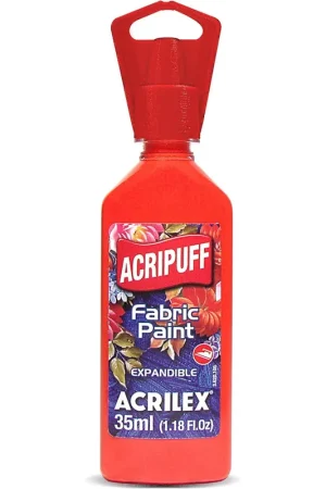 PINTURA HINCHABLE ACRIPUFF ACRILEX 35ml. 507 ROJO FUEGO Directo De Fábrica