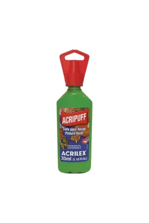 PINTURA HINCHABLE ACRIPUFF ACRILEX 35ml. 513 VERDE MUSGO De Moda