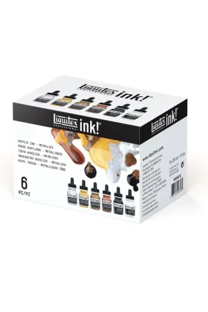 Tinta acrílica Liquitex pack metálicos Auténtico