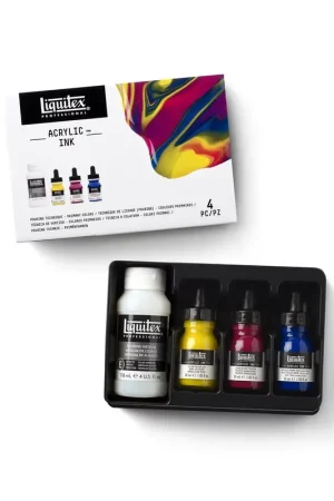 Set pouring y tinta acrílica Liquitex Hecho A Mano