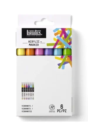 Set rotuladores Liquitex finos vibrantes Descuento