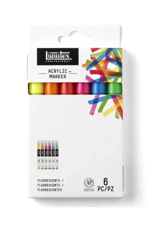 Set rotuladores Liquitex finos fluorescentes Última Versión