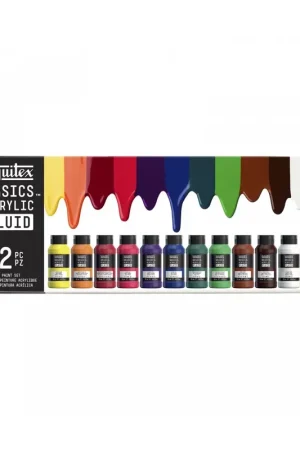 Pago Seguro Set 12 Basics fluid acrílico líquido Liquitex