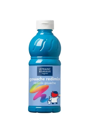 Máxima Calidad TEMPERA ESCOLAR 500ML AZUL TURQUESA