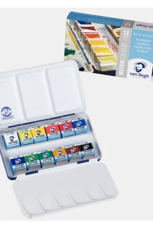 Caja acuarela metal 12 Van Gogh Marca Reconocida