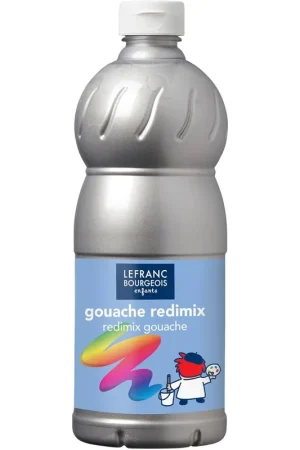 Lujoso TEMPERA ESCOLAR 1L PLATA