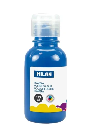 Marca Reconocida TEMPERA MILAN 125ML AZUL