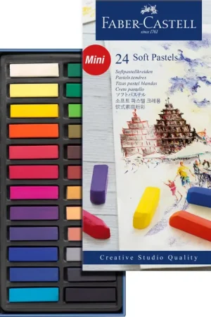Oferta Especial Caja pastel 24 medias barras Faber