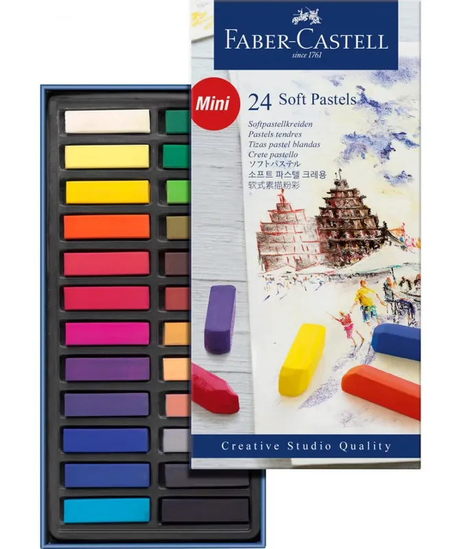 Oferta Especial Caja pastel 24 medias barras Faber