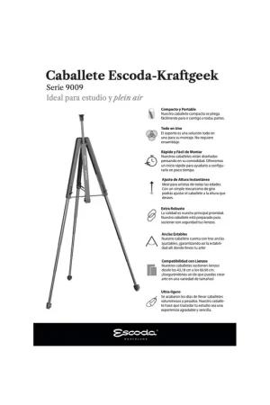 Caballete plegable Escoda-Kraftgeek Disponible Ahora