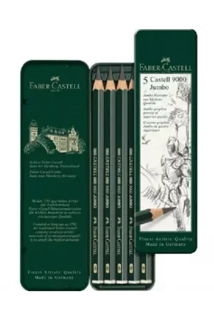 Marca Reconocida Lápiz grafito Faber Jumbo caja 5