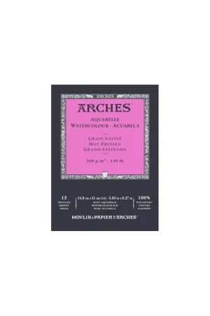 Arches bloc acuarela grano satinado A5 Envío Internacional