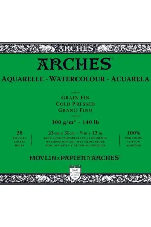 Favorito De Clientes Bloc Arches 23 x 31 grano fino