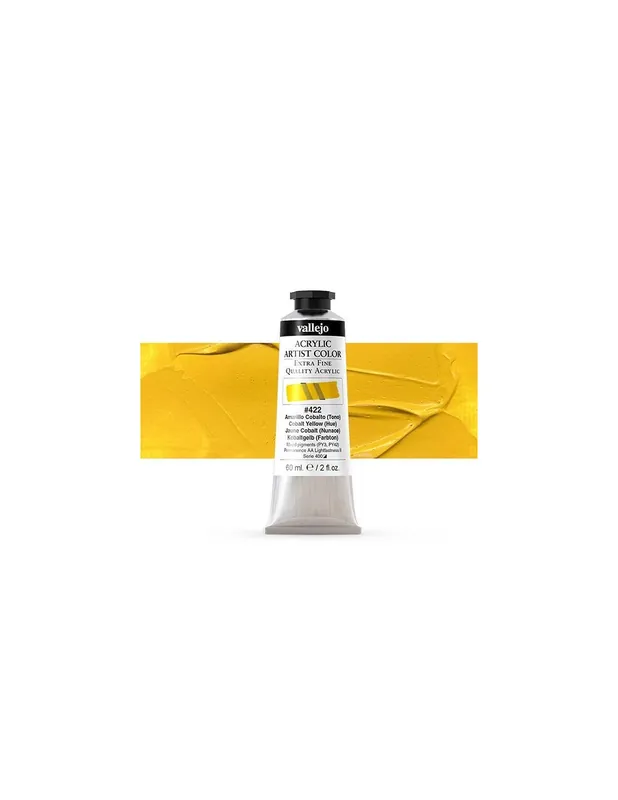 ACRILICO VALLEJO ARTIST 200ML AMARILLO COBALTO TONO 422 Máxima Calidad