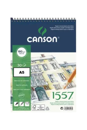 Precio Bajo Bloc Canson 1557 180 grs. A5 espiral