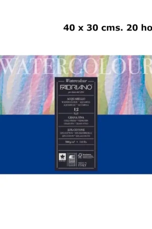 Novedad Bloc Fabriano acuarela 30 x 40 20 hojas