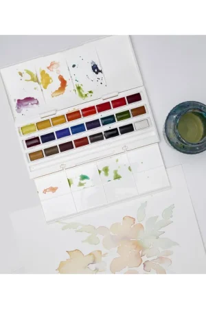 WINSOR & NEWTON CWC CAJA ESTUDIO ACUARELA COTMAN 24 GOD Envío Internacional