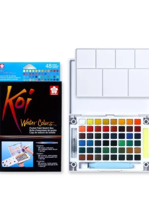 Precio Bajo KOI POCKETBOX ACUARELA 48