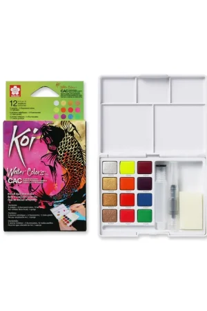 KOI POCKETBOX ACUARELA METAL 12 A Buen Precio