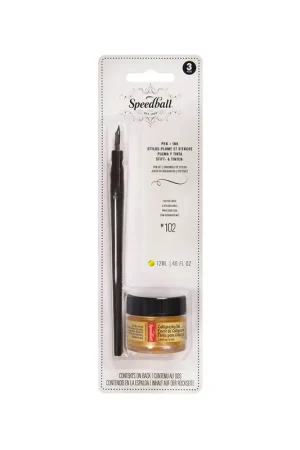 Juego de plumilla y tinta Speedball Económico