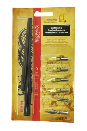 Precio Rebajado Set plumillas caricaturas Speedball