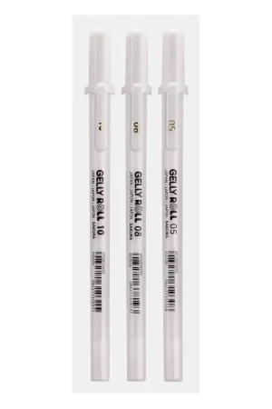 Mejor Calidad Set Gelly roll blancos Sakura