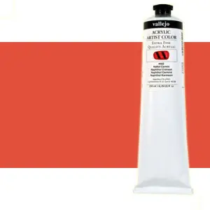 Acrílico Vallejo Artist n. 806 color rojo cadmio claro (200 ml) No Te Lo Pierdas
