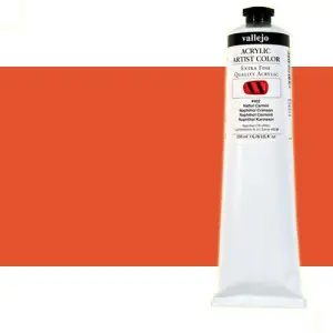 Acrílico Vallejo Artist n. 821 color naranja pirrol (200 ml) De Moda
