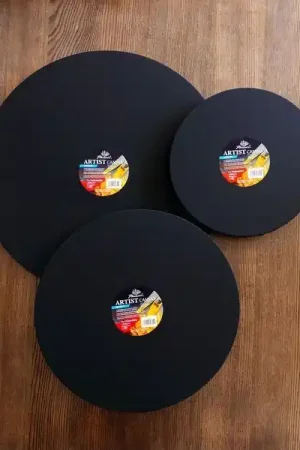 Promoción Exclusiva LIENZO REDONDO NEGRO 30 CM PHOENIX