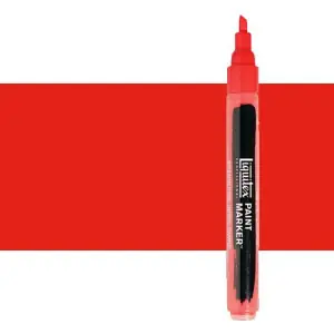 Rotulador Liquitex Paint Marker color rojo fluorescente (2 mm) Económico