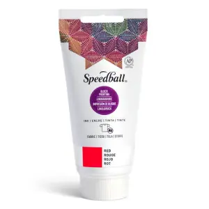 Tinta xilografia textil roja Speedball 75 ml. Oferta De Temporada