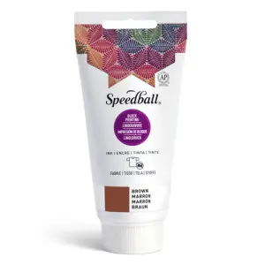 Entrega Rápida Tinta xilografia textil marron Speedball 75 ml.