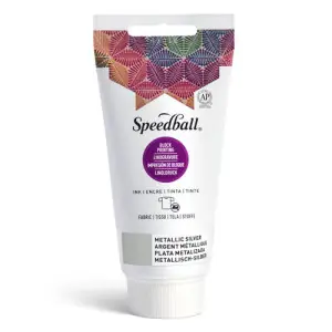 Tinta xilografia textil plata metalizada Speedball 75 ml. De Moda