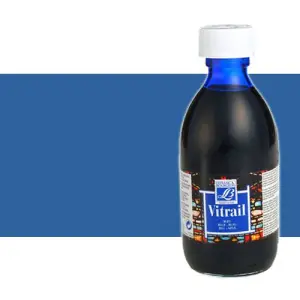 Edición Limitada Pintura Cristal Azul Vitrail Lefranc, 250 ml.-025