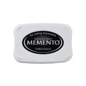 Tinta para sellos negra secado rápido, 6x10 cm, Memento Venta Final