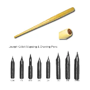 Envío Internacional Juego palillero + 8 plumillas Joseph Guillot