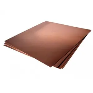 Alta Calidad Plancha de Cobre c/ proteccion, 25x25 (1,0)