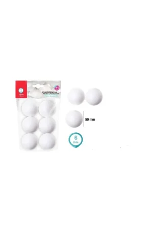 Promoción BOLA POLIESPAN 50MM PACK DE 6 UNIDADES