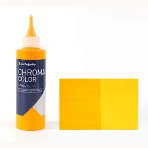 Acrílico La Pajarita 03 Amarillo Anaranjado Azo Chroma color (200 ml.) Promoción