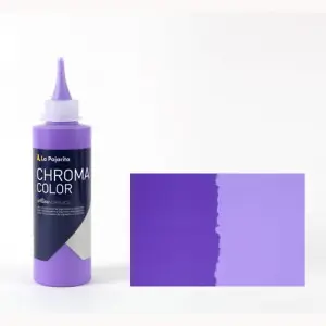 Envío Gratis Acrílico La Pajarita 10 Violeta Chroma Color (200 ml.)