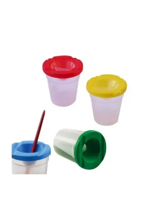 Hecho A Mano BOTE LIMPIADOR PARA  PINCELES DE PLASTICO