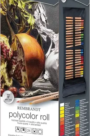 Edición Limitada LÁPICES DE COLORES LYRA REMBRANDT POLYCOLOR ROLL 24 COLORES