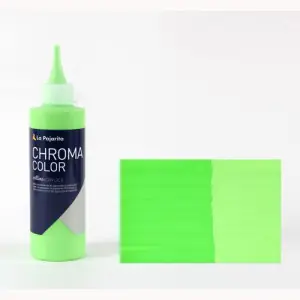 Artesanal Acrílico La Pajarita 25 Verde Claro Chroma Color (200 ml.)