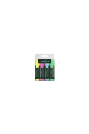 ROTULADOR FLUORESCENTE FABER TEXTLINER 48 PACK 4 Entrega Rápida