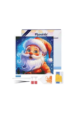 Pedido Al Por Mayor DIAMOND PAINTING 25X25CM CON MARCO - SANTA SONRIENTE