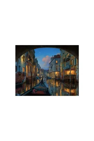 LIENZO PINTAR POR NUMEROS CON BASTIDOR 40X50CM  PASEO POR LOS CANALES DE VENECIA Mayoreo
