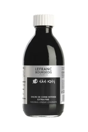 Promoción Exclusiva TINTA CHINA LEFRANC NAN-KING NEGRO 250 ML