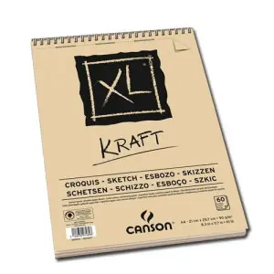 Esbozo Canson XL Kraft (Block), 60h., 90 gr., A3 Oferta De Temporada
