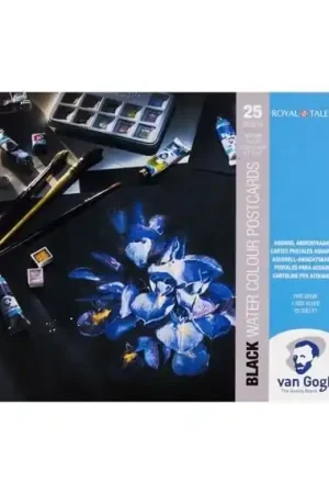Lujoso POSTALES ACUARELA VAN GOGH NEGRO 300 GR 10.5x14.8 25 H